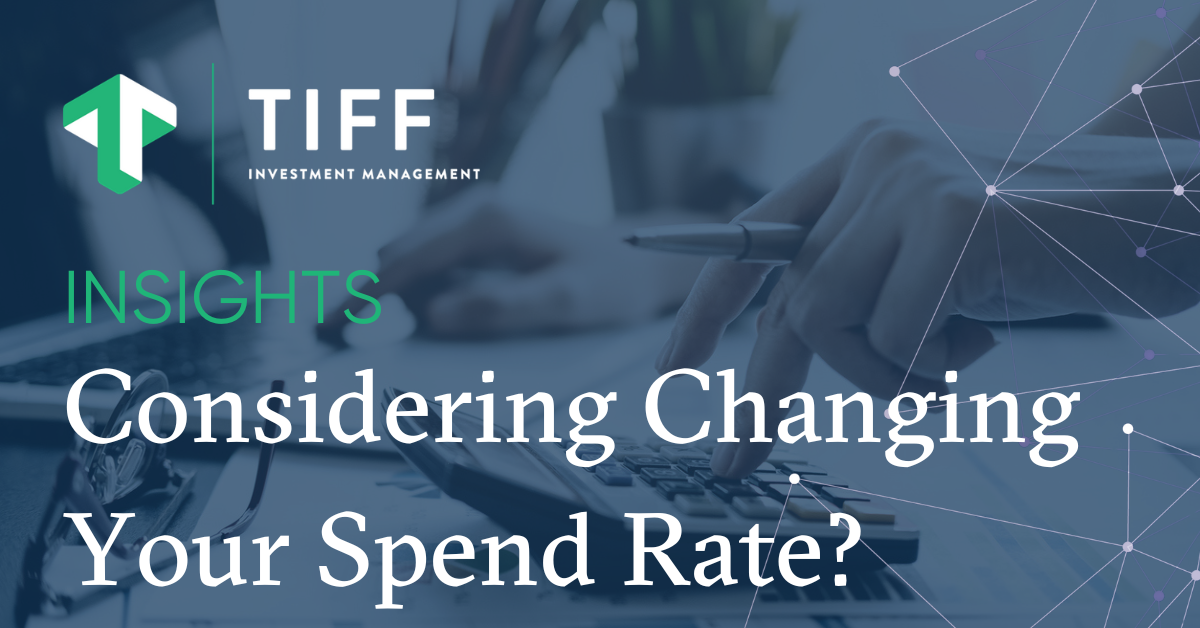 Considering Changing Spend Rate